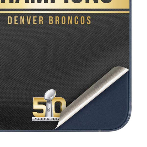 NFL Denver Broncos Super Bowl 50 Champions Black Galaxy A36 5G Skin